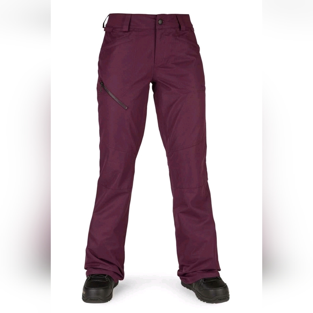 VOLCOM Maroon Skate Board Flare Jeans for Women Size S